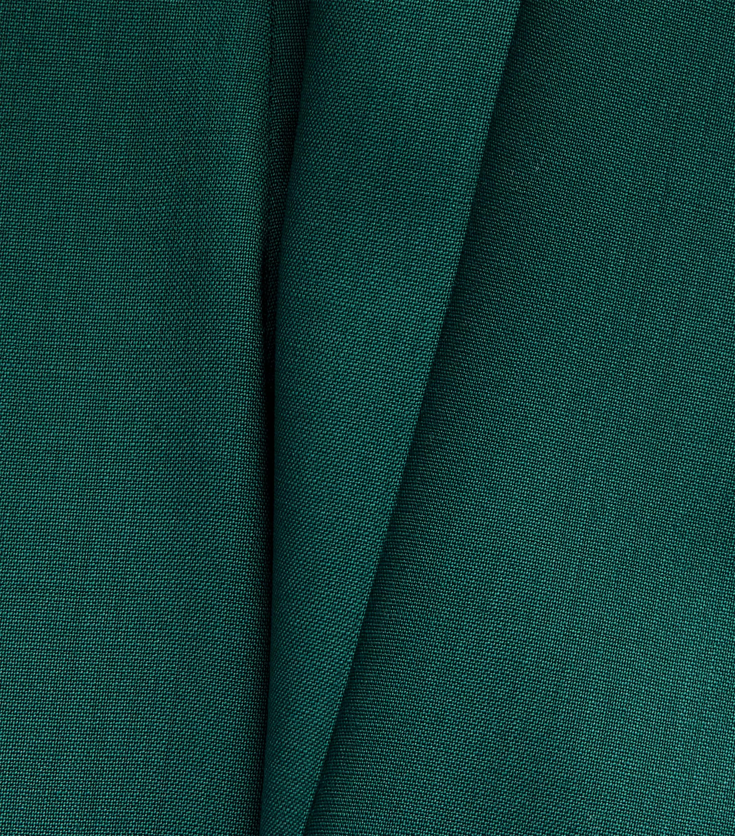 Virgin Wool Wide-Leg Trousers DARK GREEN Image 5