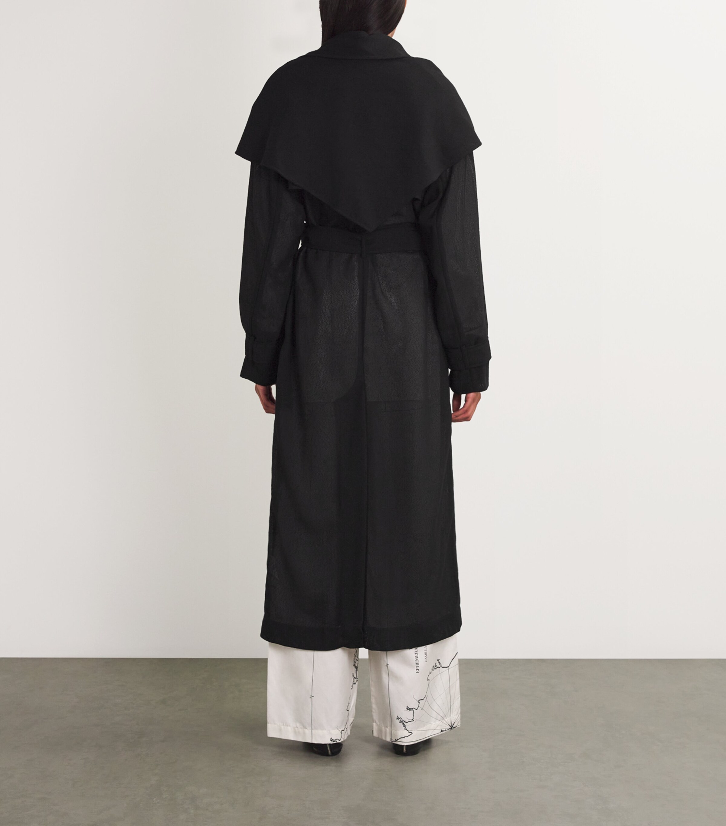 CAMILLA AND MARC Womens Wayfarer Trench Coat Dblkblack Image 4