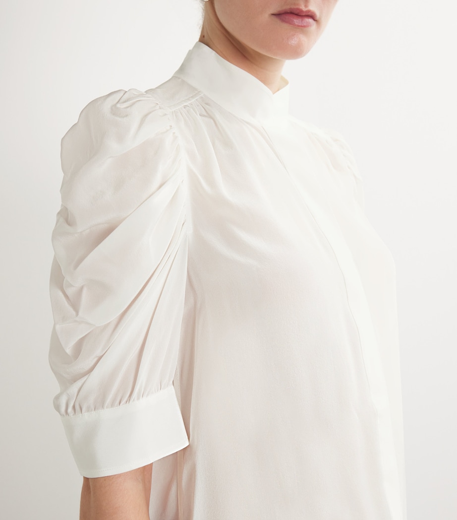 Silk Gillian Blouse OFF WHITE Image 6