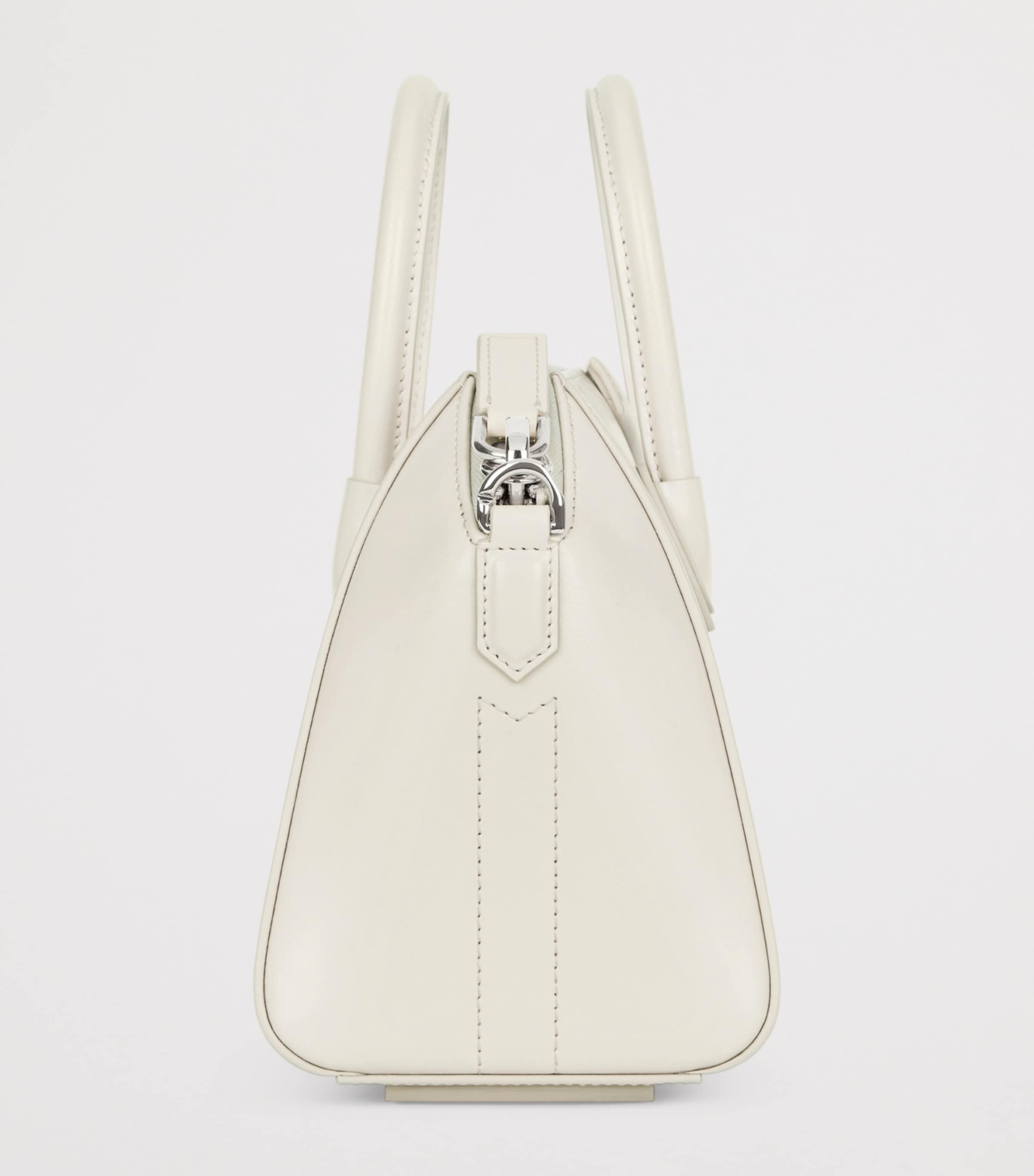 Givenchy Mini Leather Antigona Top-Handle Bag Ivory Image 1
