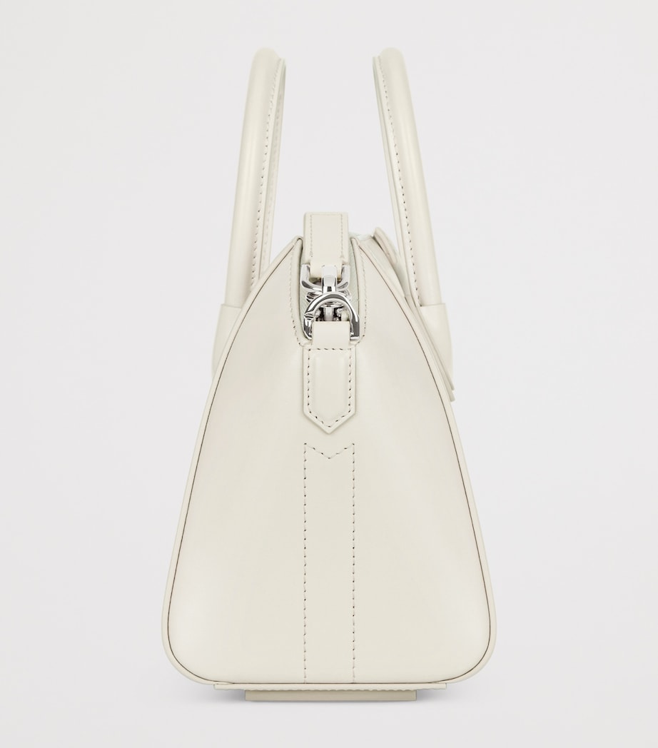 Mini Leather Antigona Top-Handle Bag IVORY Image 1
