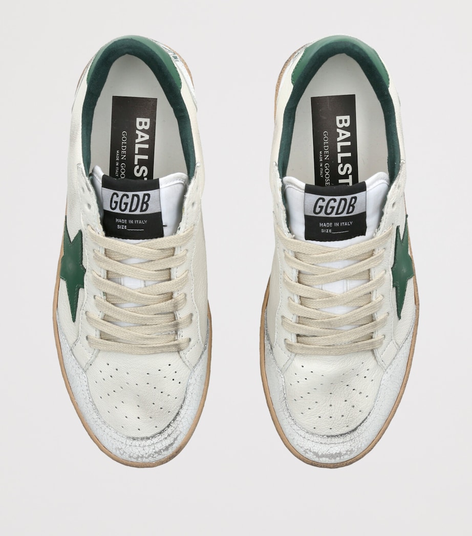 Leather Ball Star Sneakers GREEN OTH Image 4