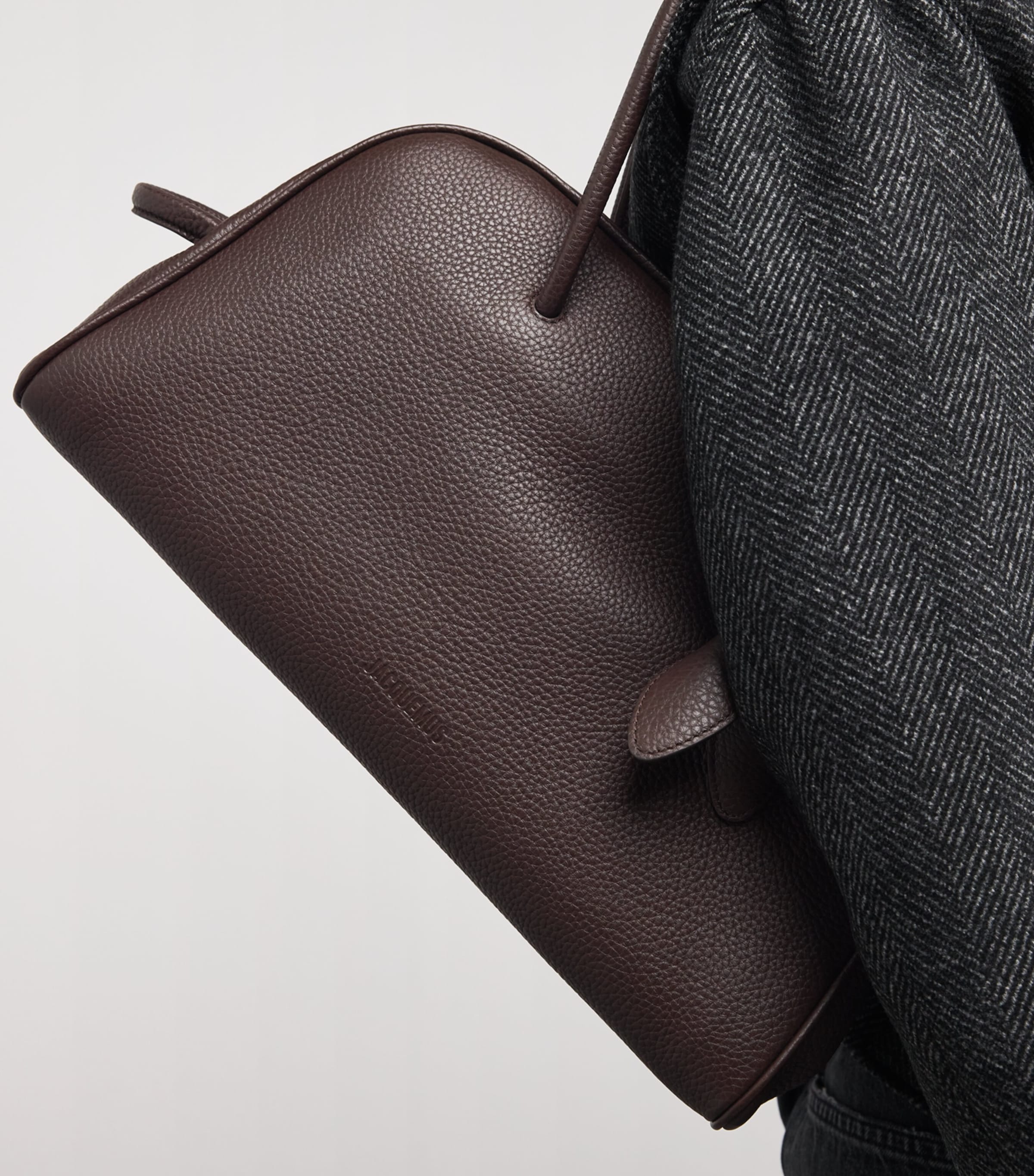 Leather Turismo Top-Handle Bag 880 DARK BROWN Image 2