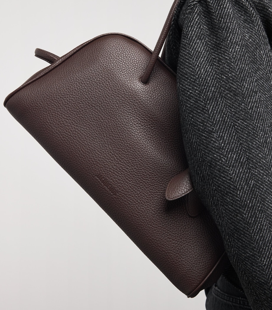 Leather Turismo Top-Handle Bag 880 DARK BROWN Image 2