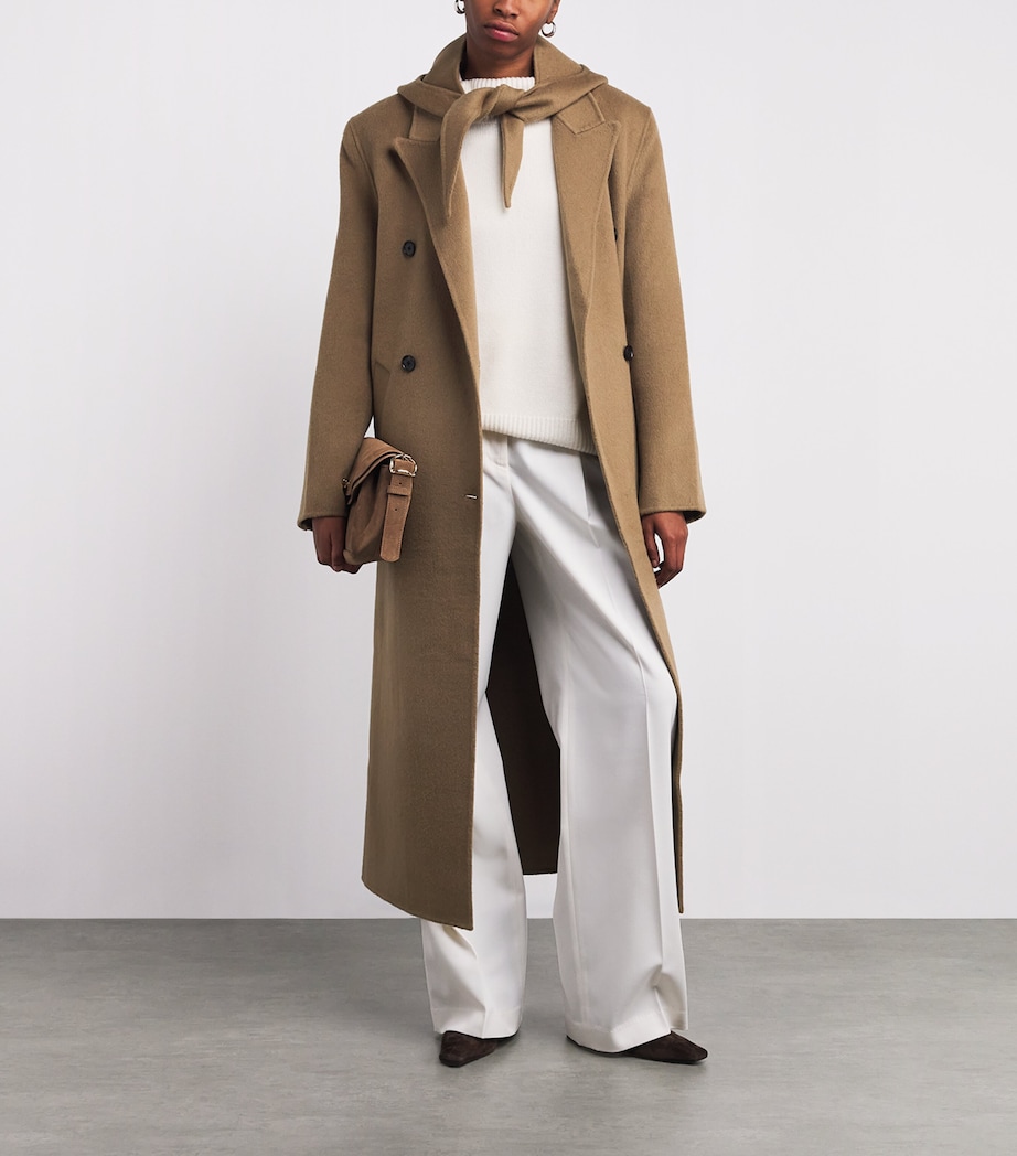 Wool Double-Breasted Deja Coat TAN Image 2