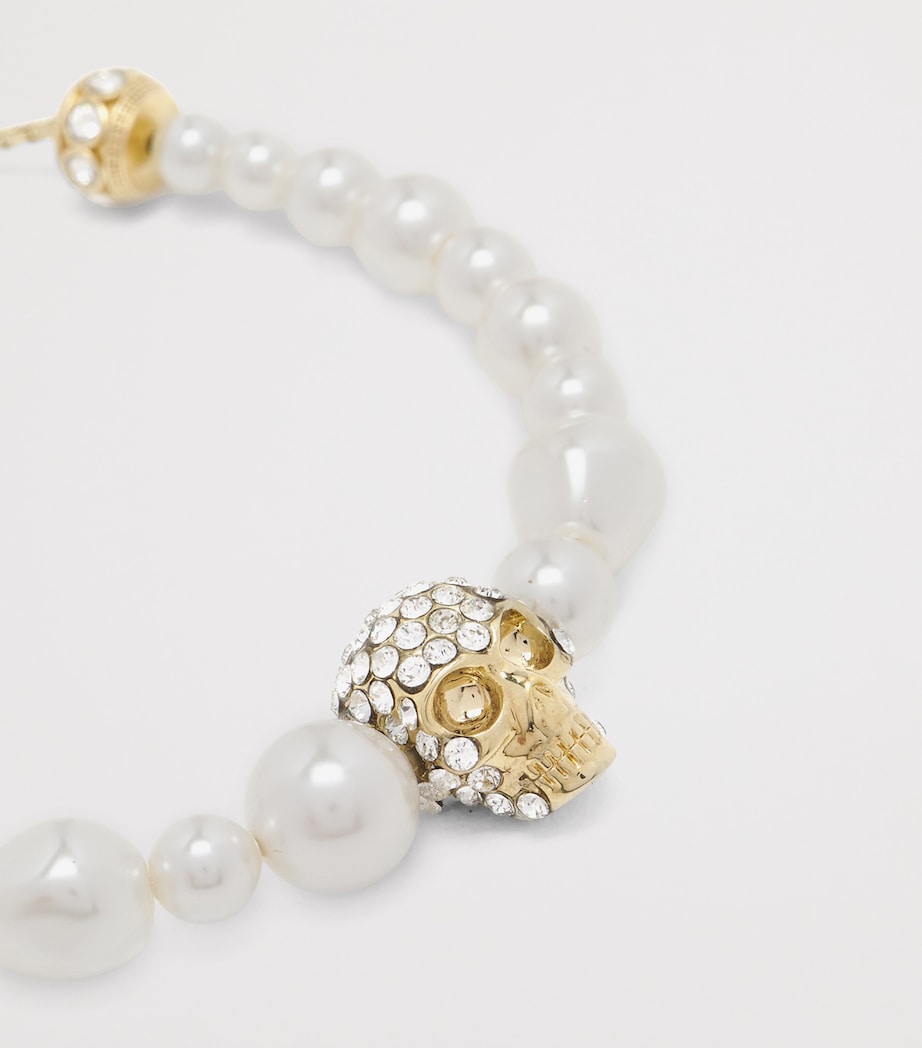 Faux Pearl and Skull Bracelet 1953 Image 2
