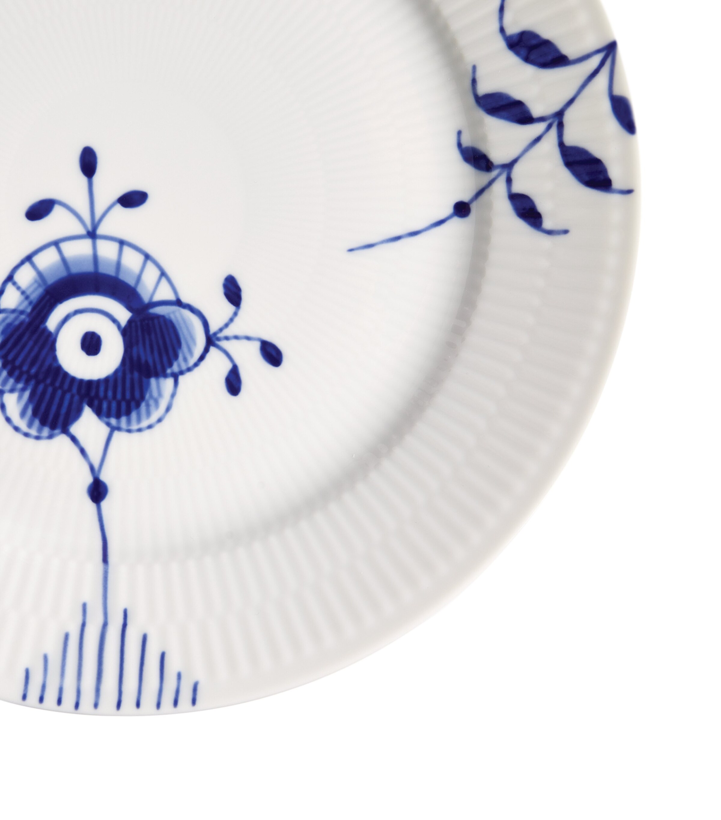 Royal Copenhagen Blue Fluted Mega Plate (27cm) | Harrods UK