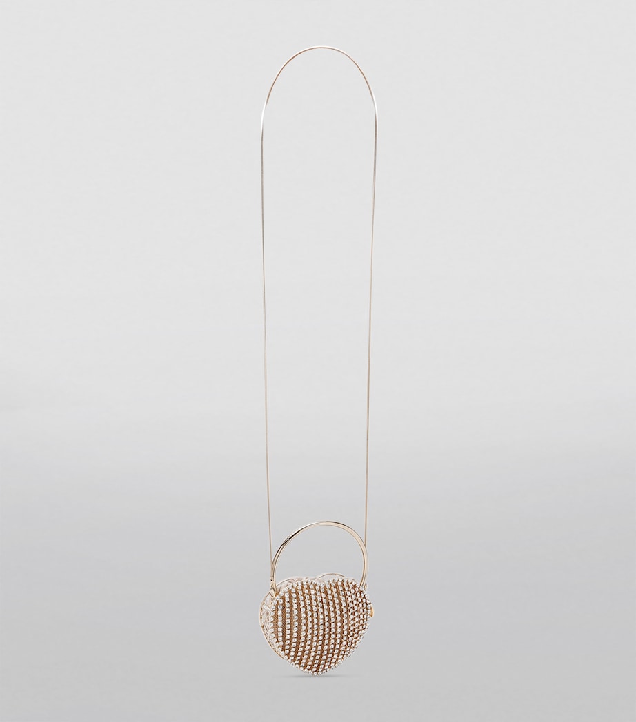 Rosantica Crystal Battito Top-Handle Bag Metal Comb Image 3