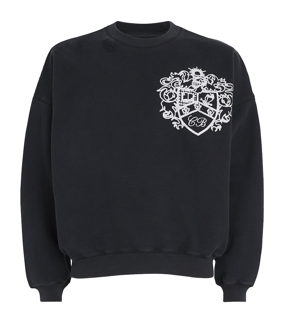 Collegiate Crest Sweatshirt 001 VINTAGE BLACK Image 1