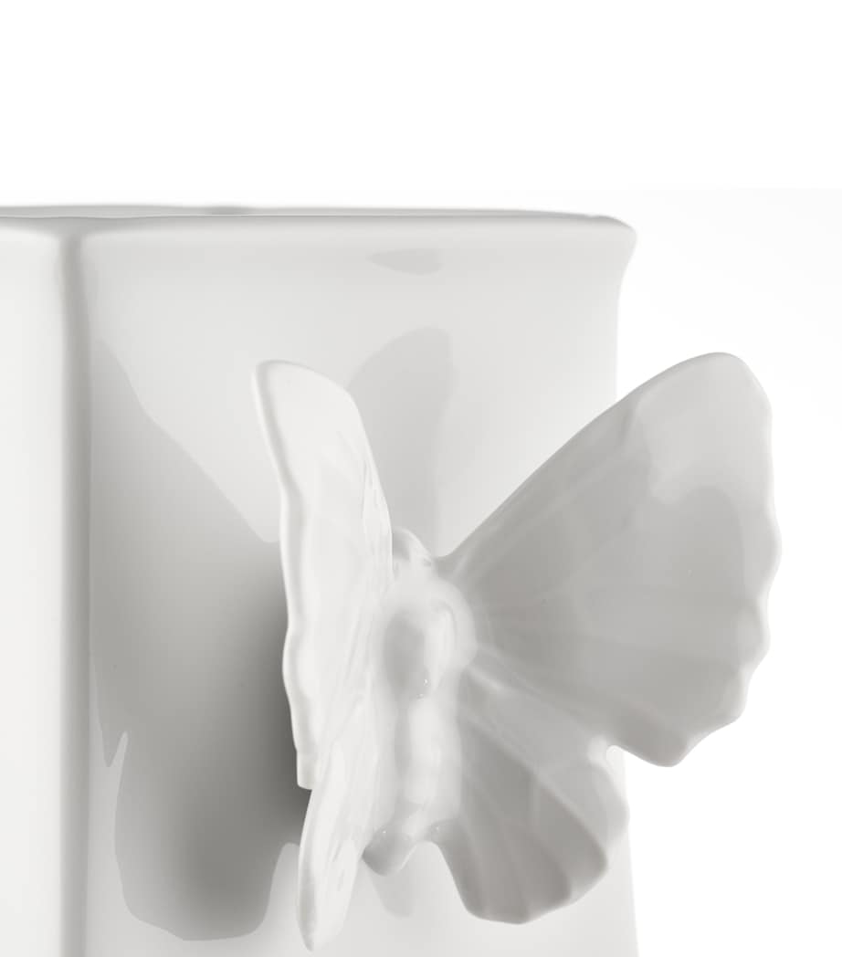 Large Porcelain Butterfly Vase (25cm) NO COLOUR Image 3
