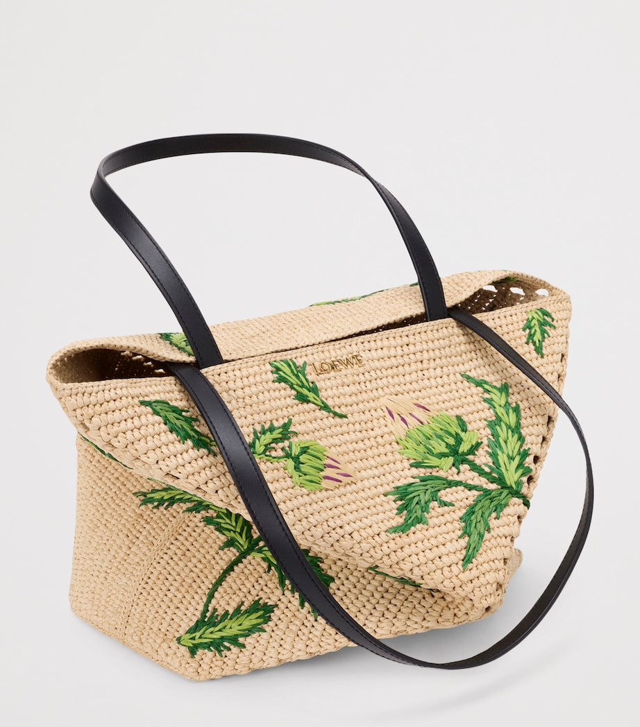 LOEWE x Paula's Ibiza Artichoke Puzzle Fold Tote Bag Natural/green Image 6