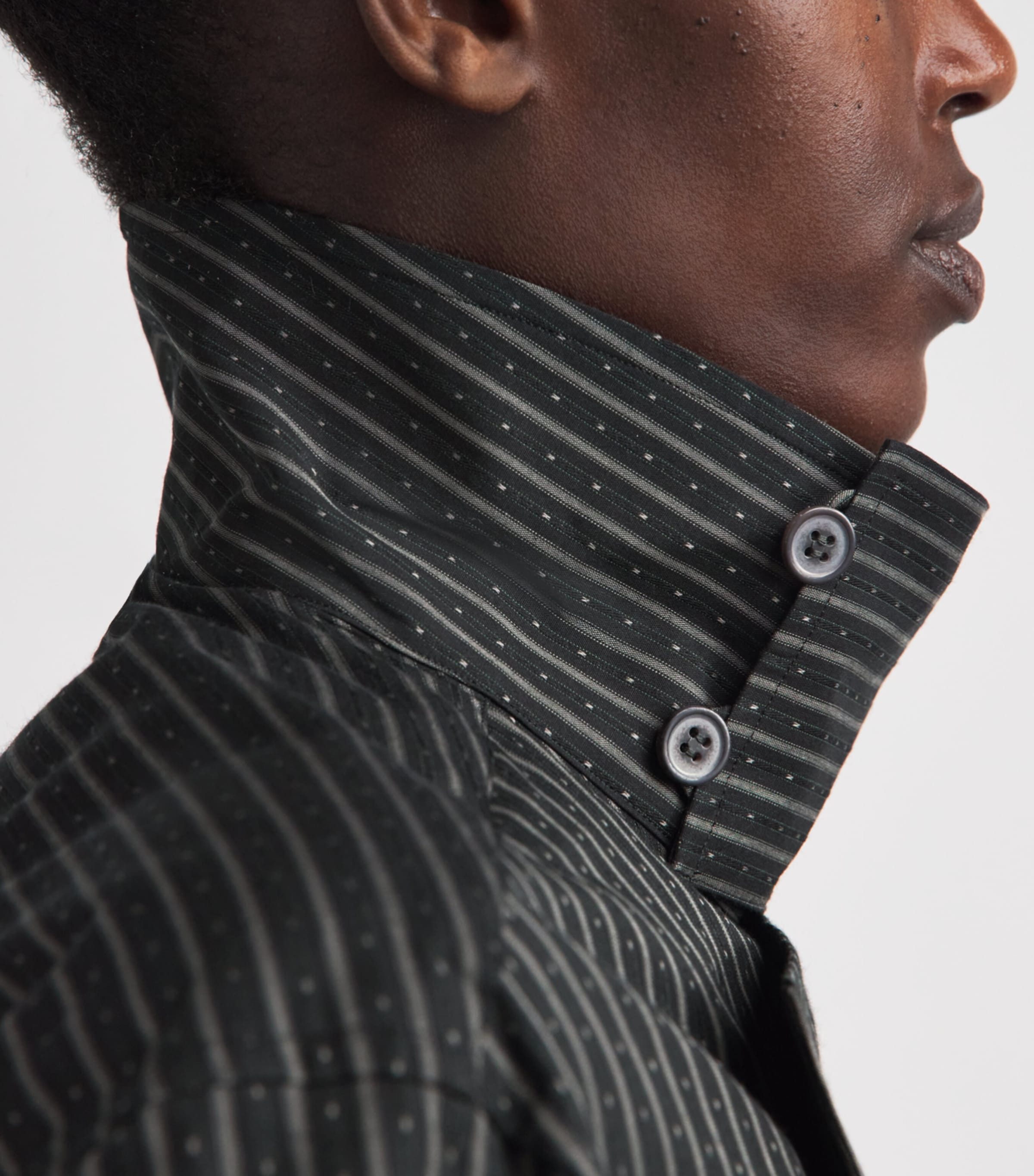 Issey Miyake Womens Cotton Monsieur Shirt Black Hued Image 3