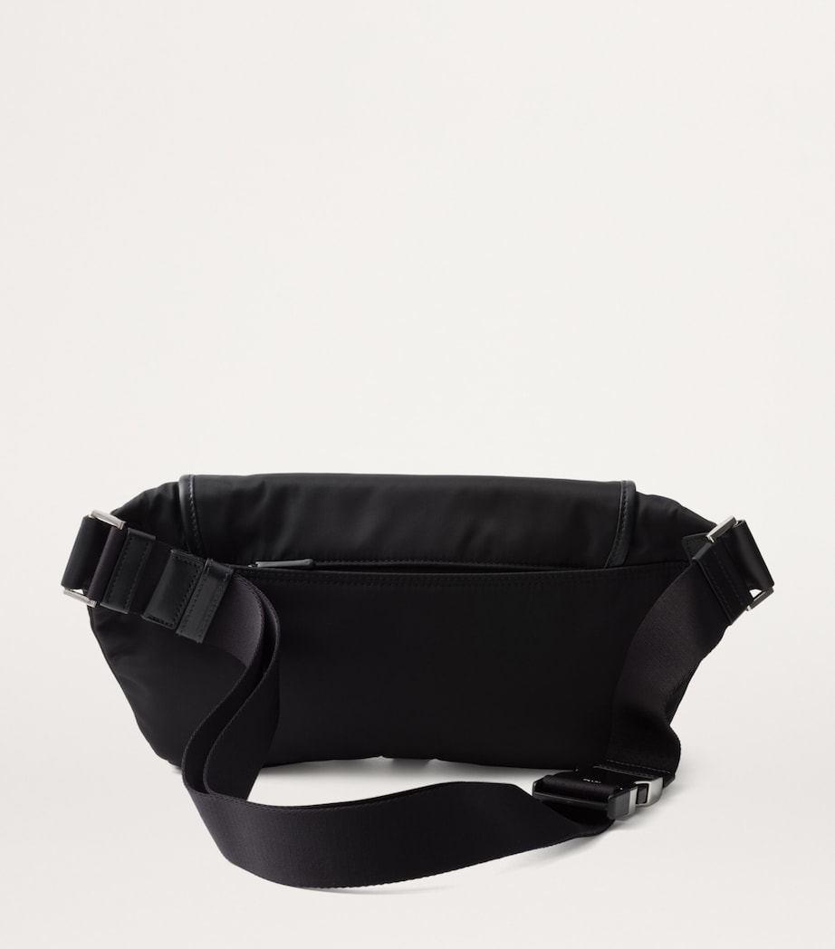 Small Re-Nylon and Calf Leather Belt Bag F0002 Image 4