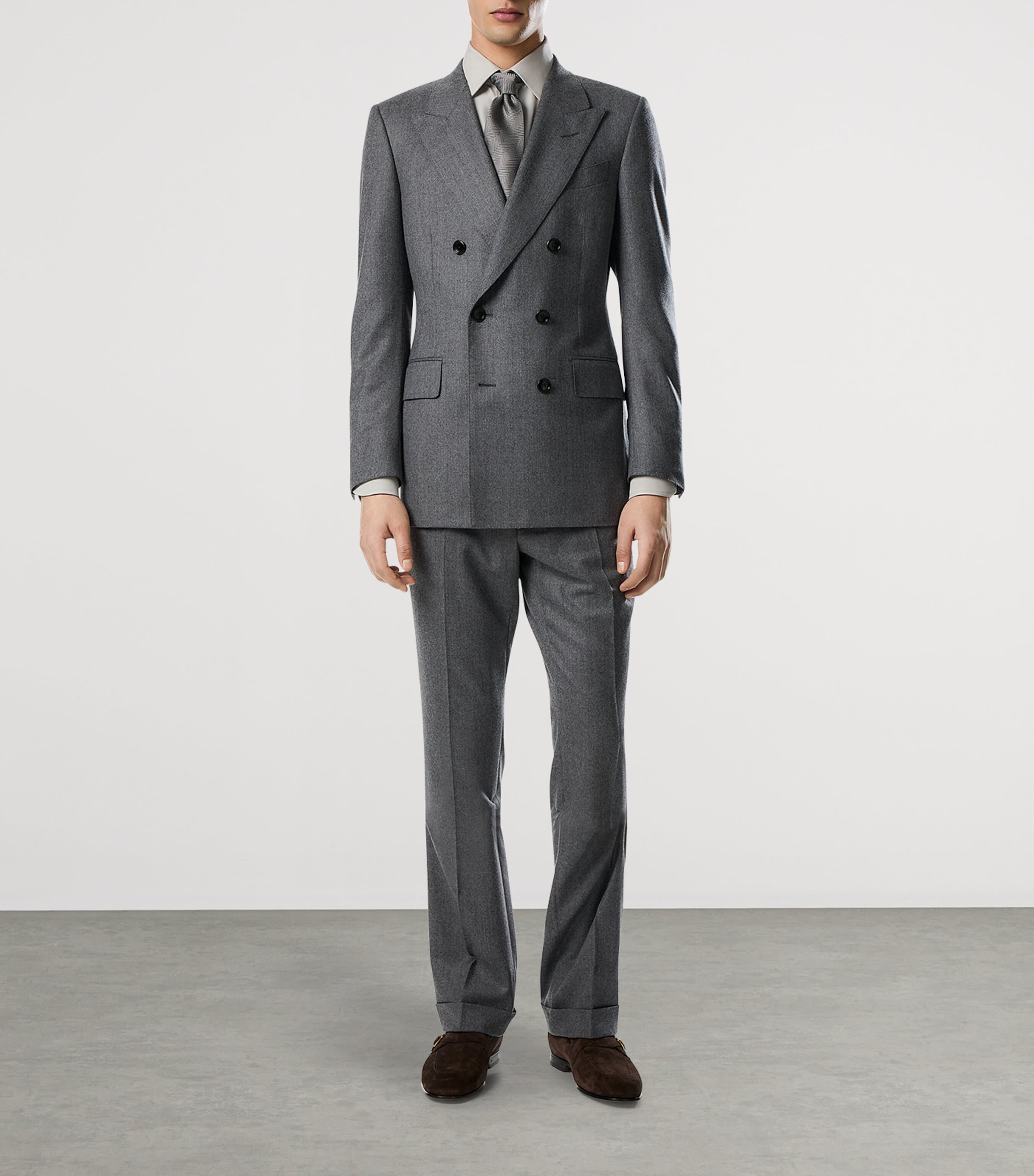 Virgin Wool Double-Breasted Blazer TAZ Image 2