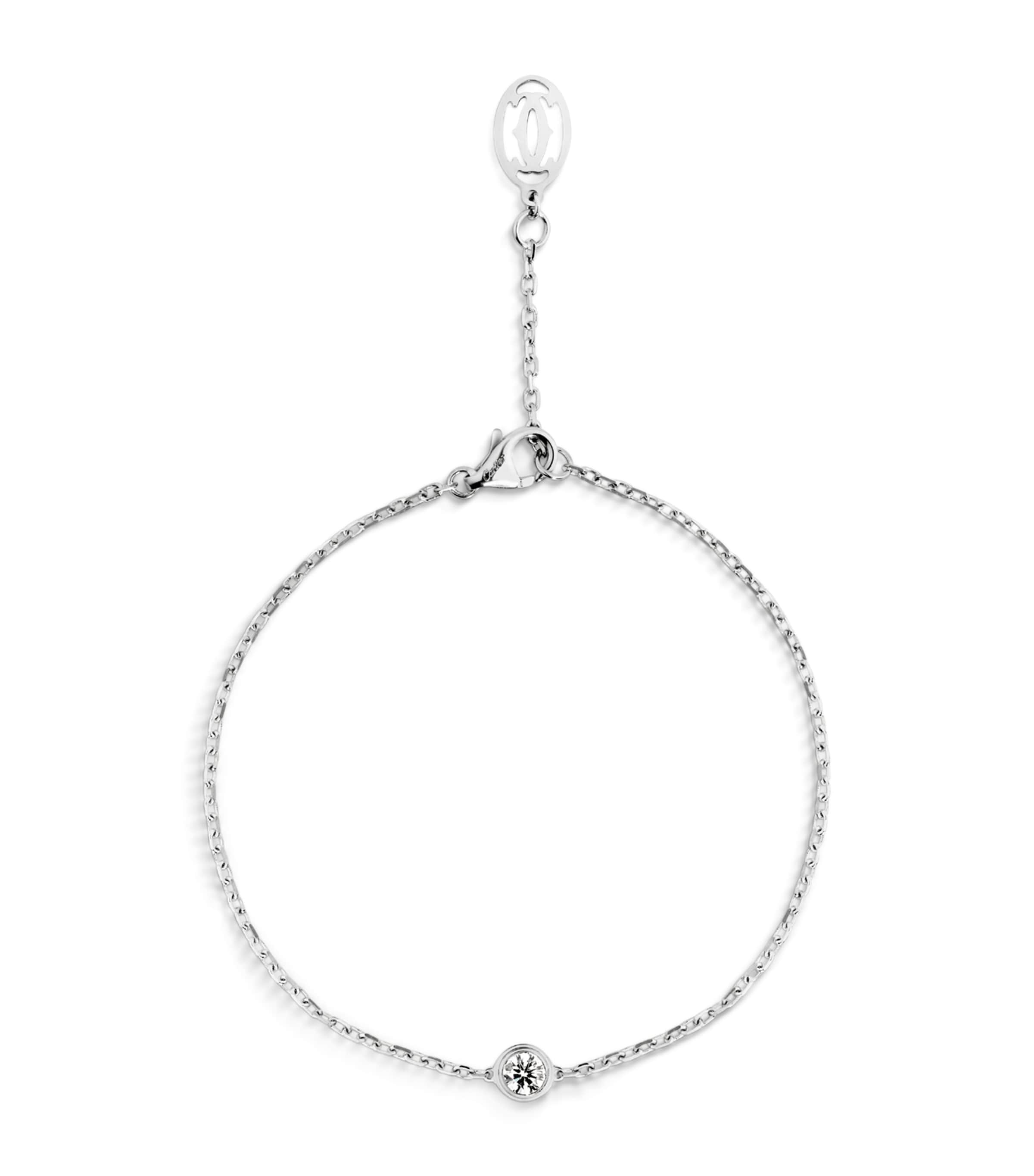 White Gold and Diamond Cartier d'Amour Bracelet WHITE GOLD Image 1