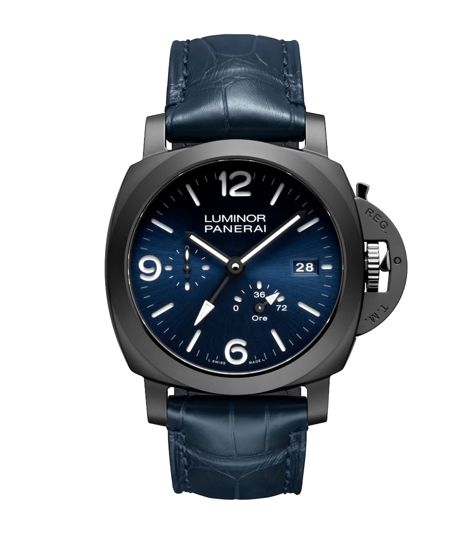 Panerai Ceramic Luminor GMT Power Reserve Watch 44mm Dark Blue Image 1