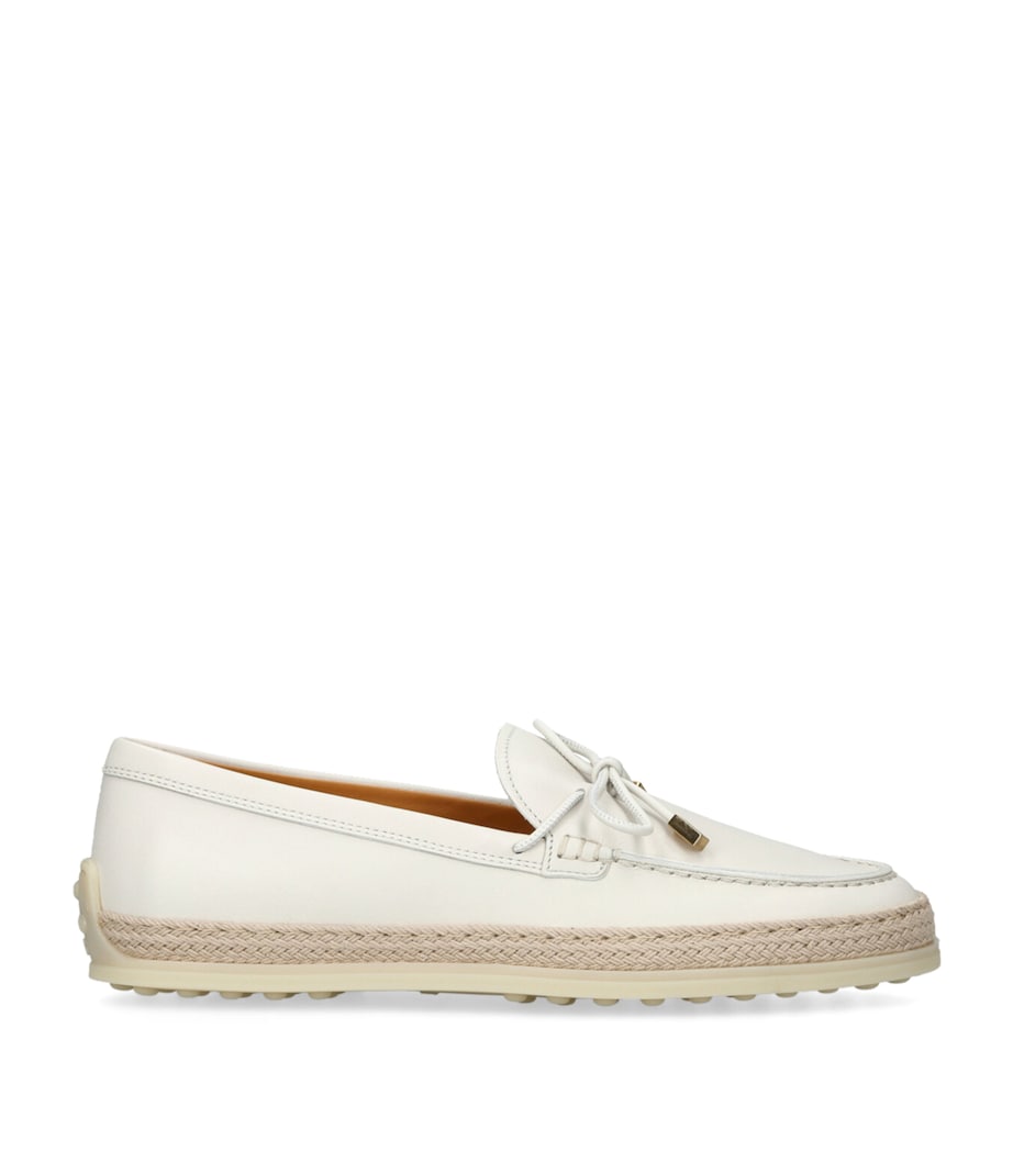 Tod's Suede Laccetto Loafers 20 White Image 1