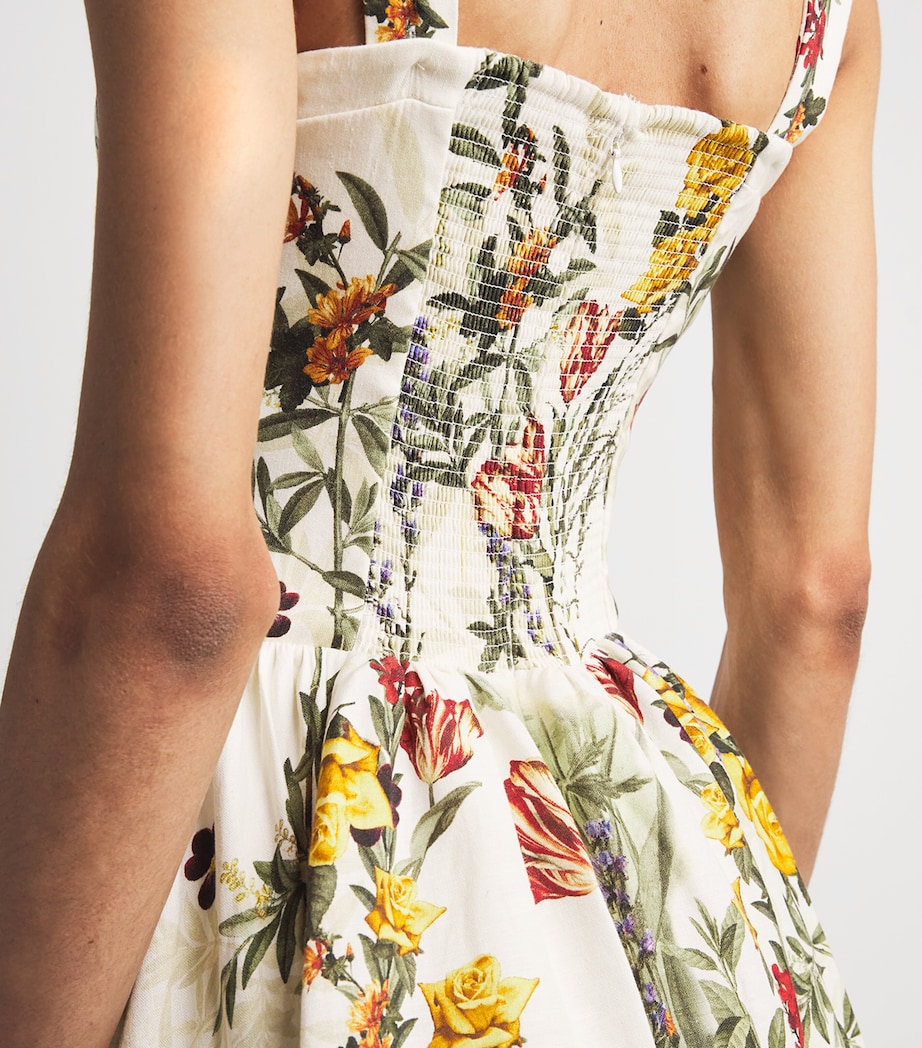 Alice+Olivia Womens Fit-and-Flare Vera Midi Dress Dsrt Sprgs Vnla Image 5