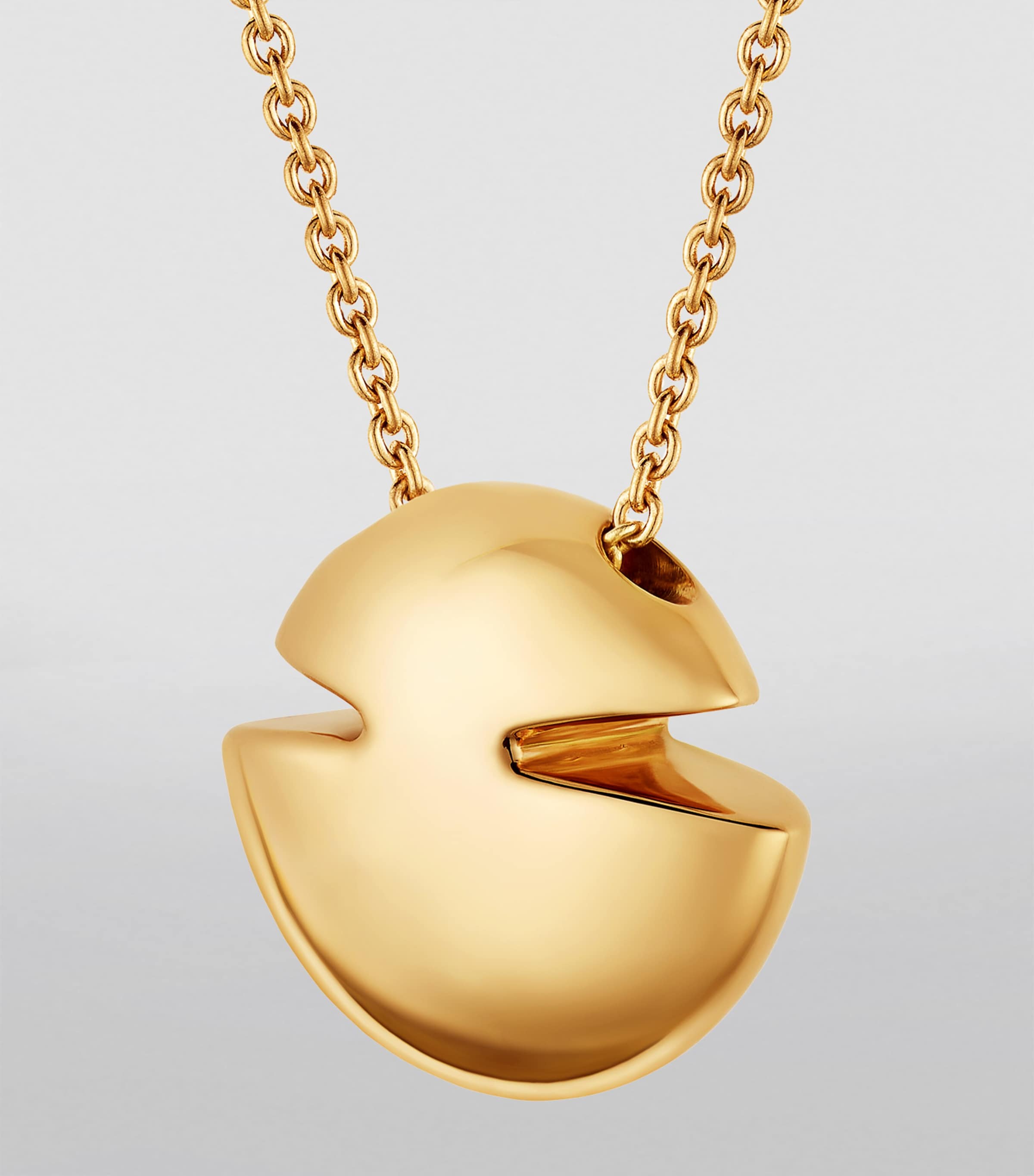 Yellow Gold Cabochon Necklace YELLOW GOLD Image 3