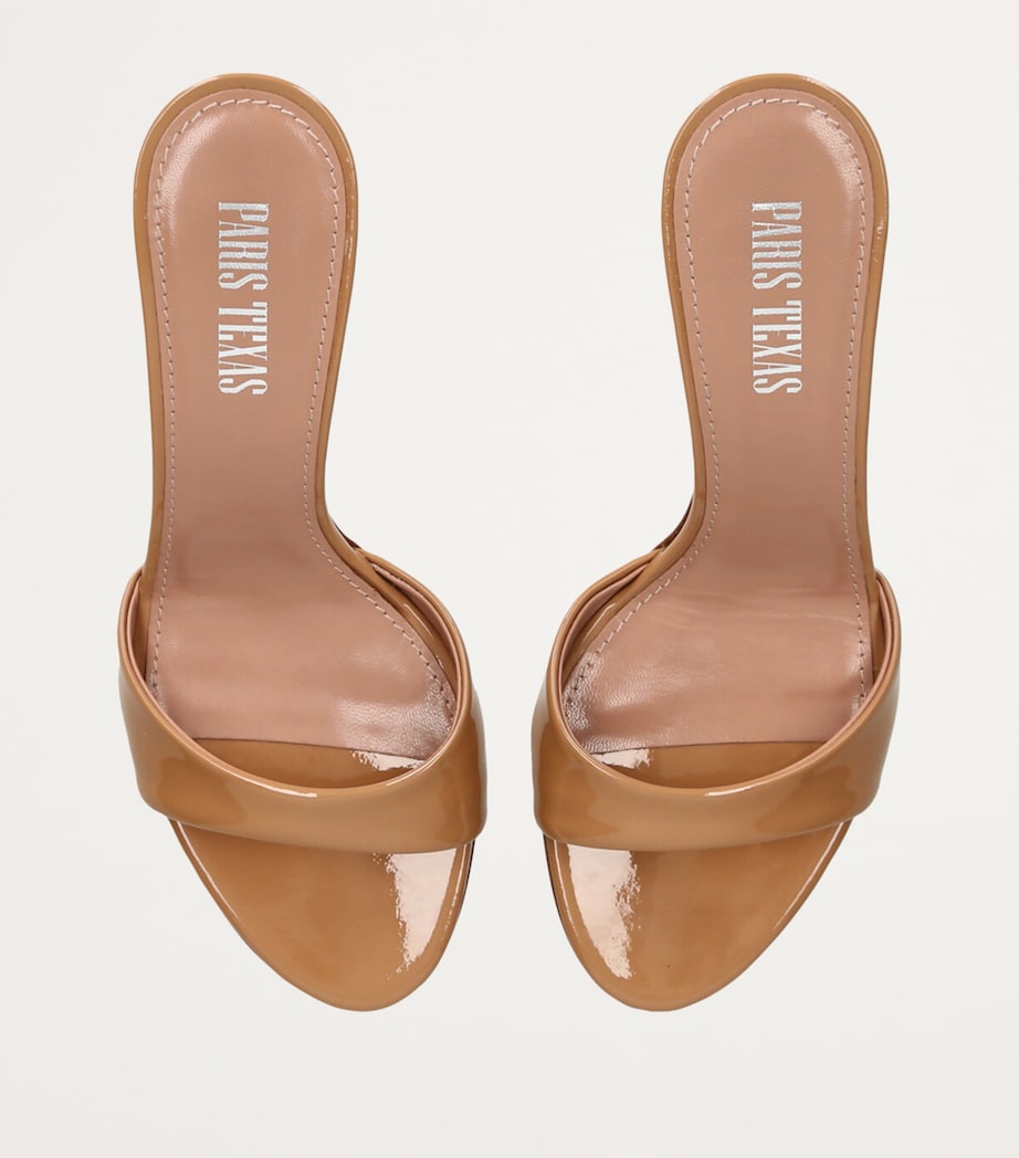 Patent Leather Lidia Mules 70 BEIGE Image 6