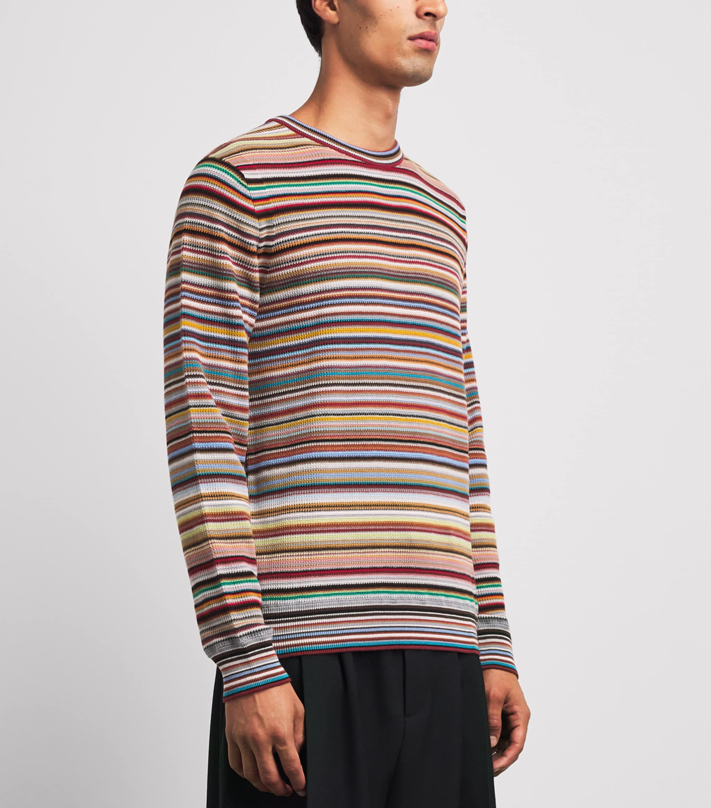 Paul Smith Mens Cotton Signature Stripe Sweater Coloured Image 4