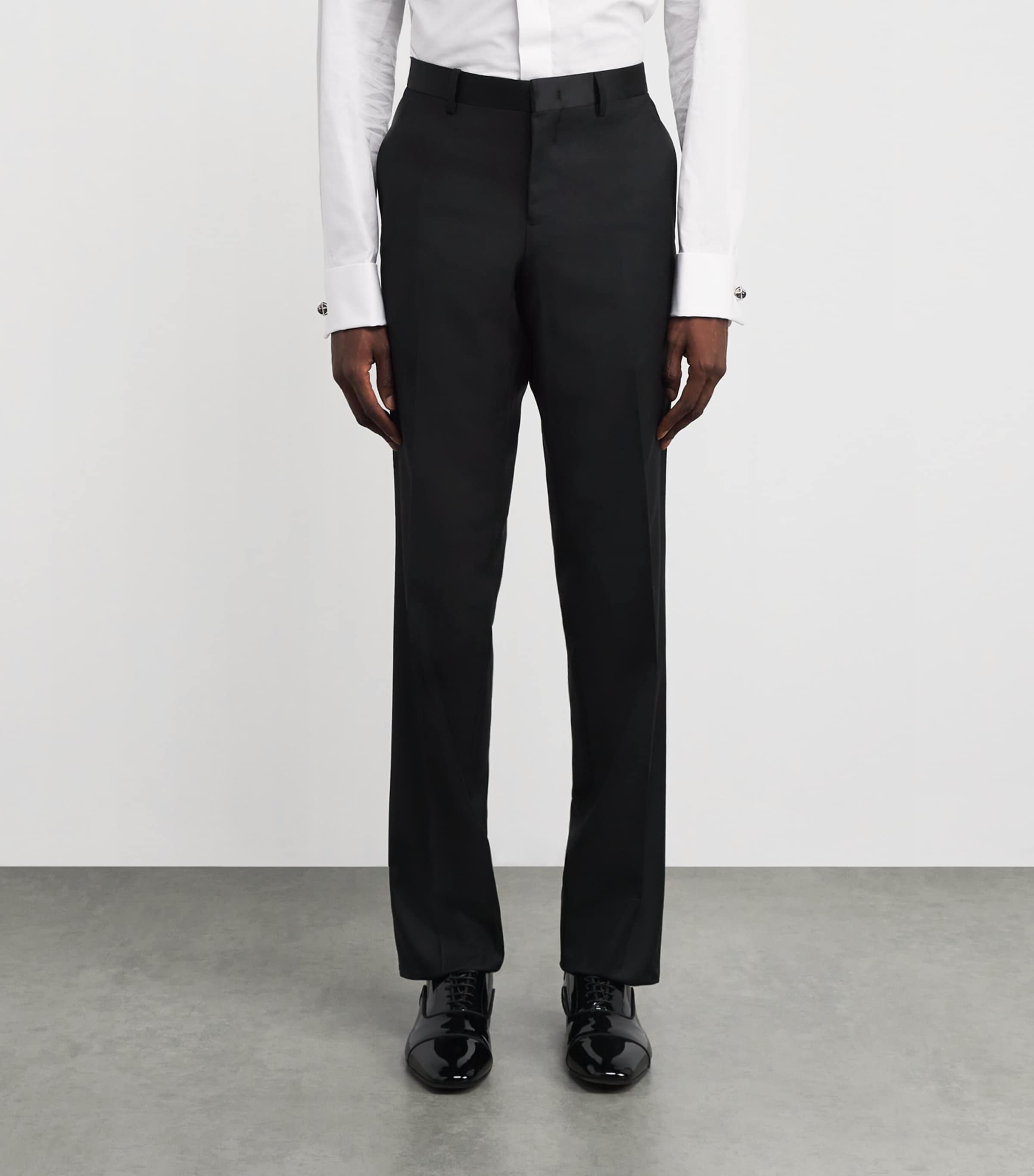 Virgin Wool Tailored Trousers 999 Image 3