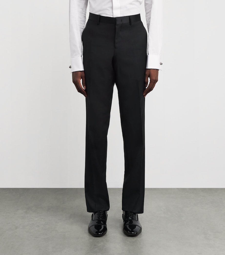 Virgin Wool Tailored Trousers 999 Image 3