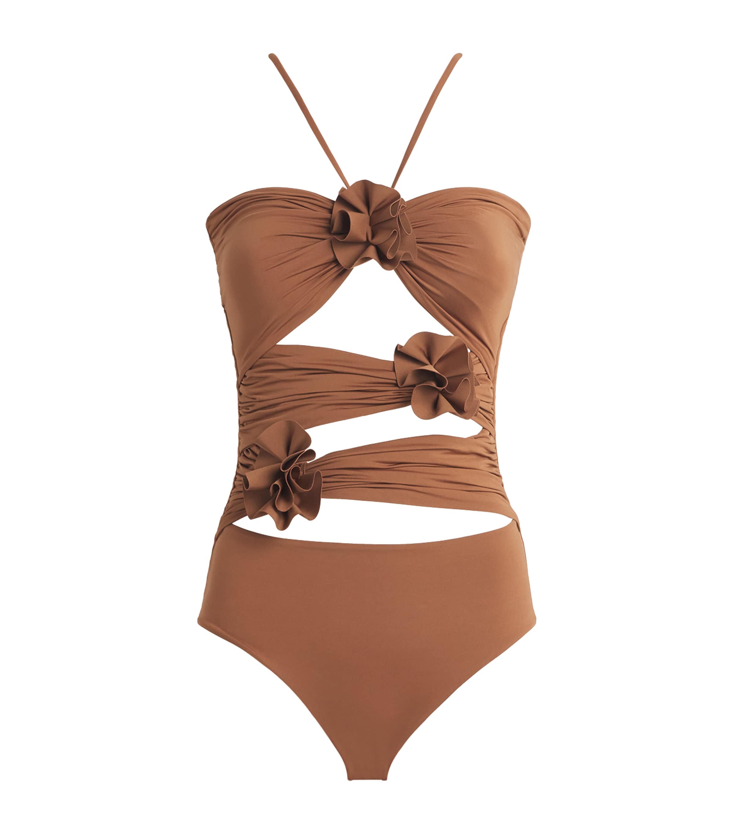Trinitaria One-Piece Swimsuit COCOA BROWN 58 Image 1