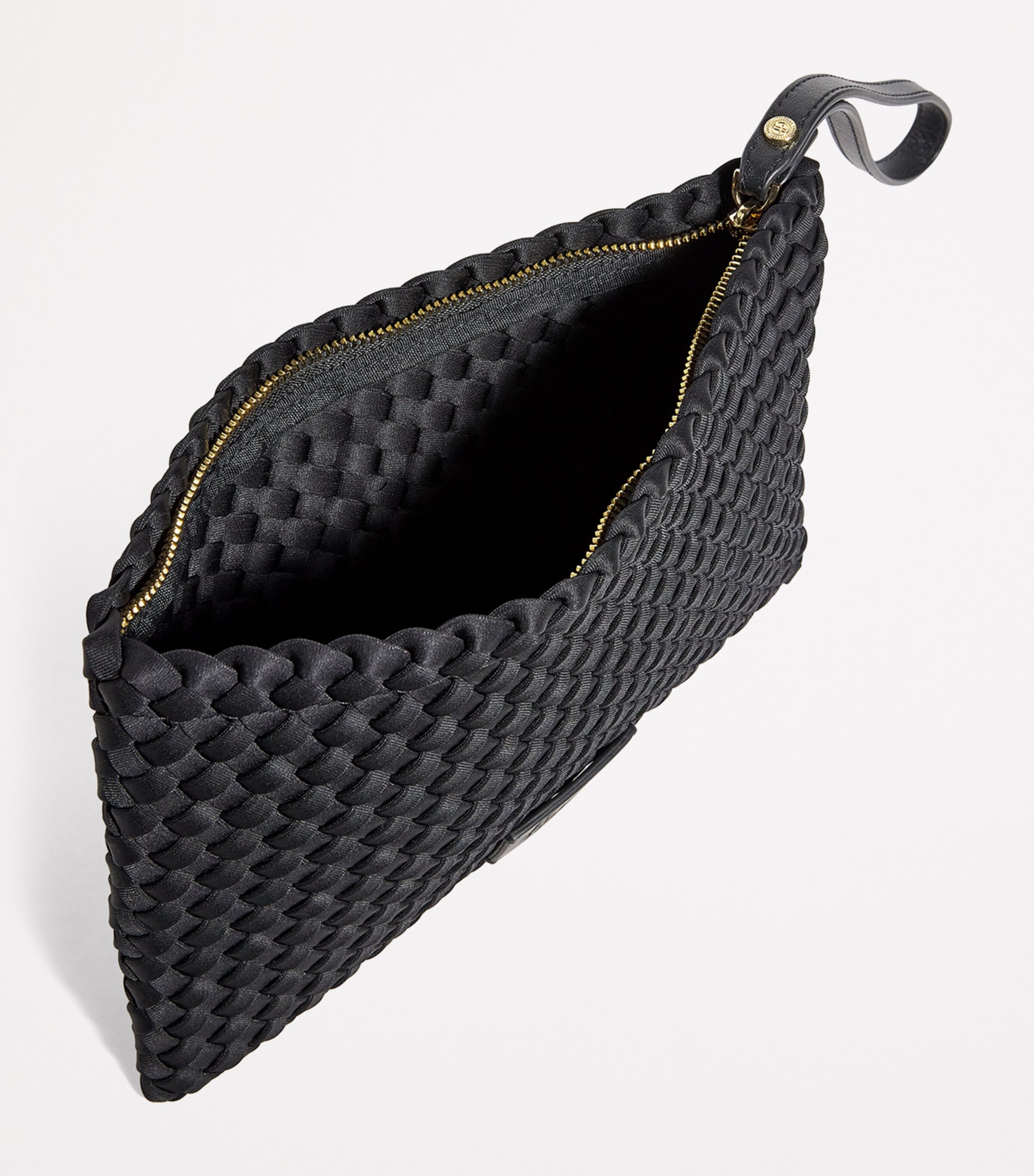 Harrods Neoprene Woven Pouch Black Image 4