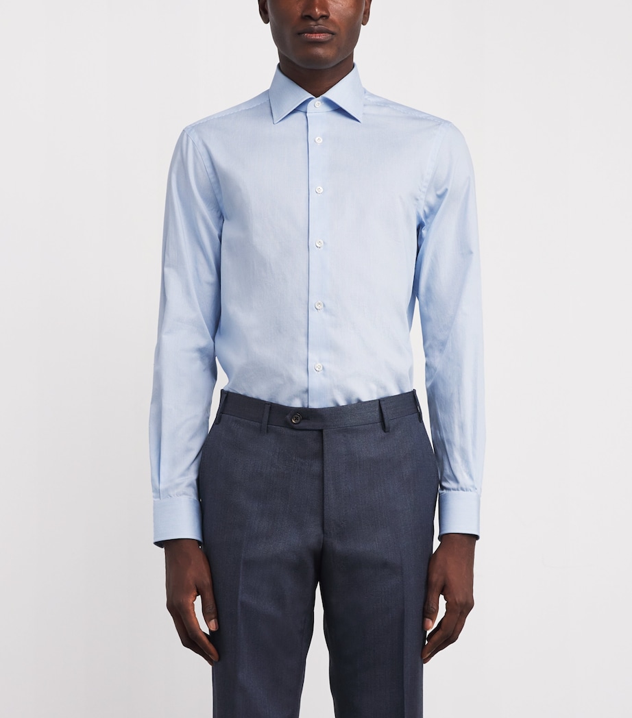 Cotton Stripe Shirt 03 LIGHT BLUE Image 3