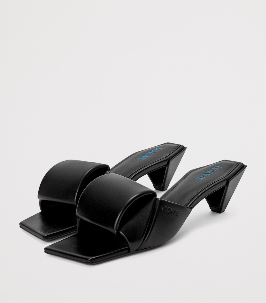 LOEWE Leather Origami Sandals 45 Black Image 3