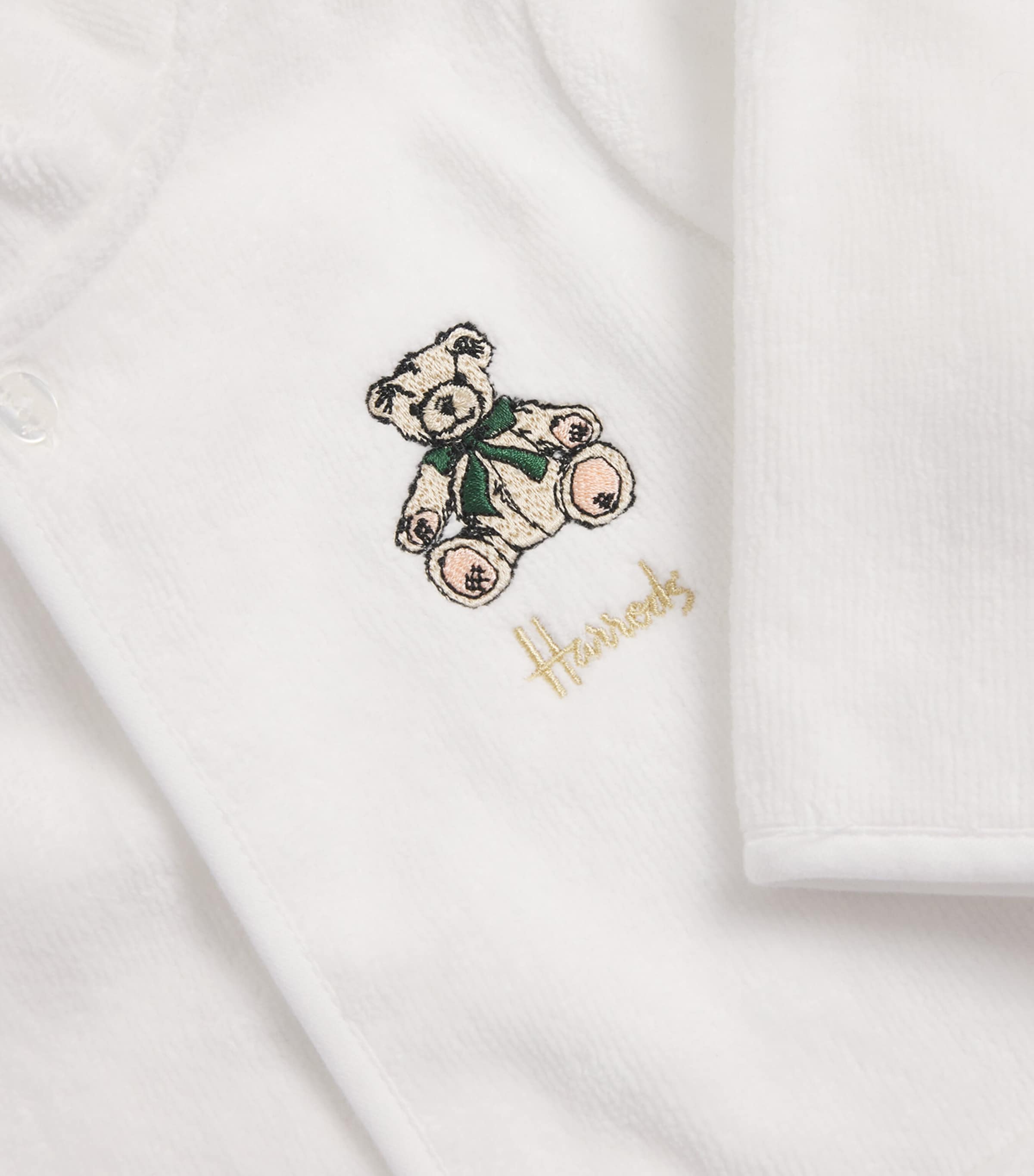 Embroidered Bathrobe IVORY Image 3