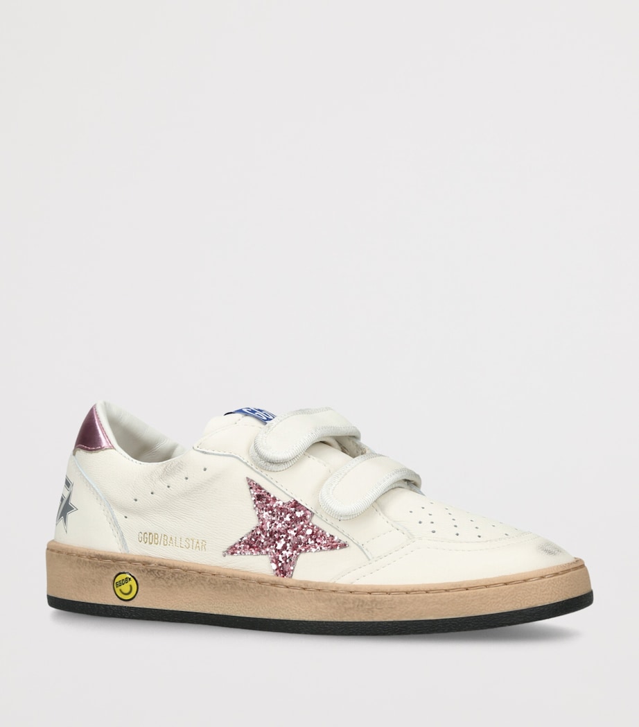 Leather Ball Star Sneakers PINK COMB Image 3