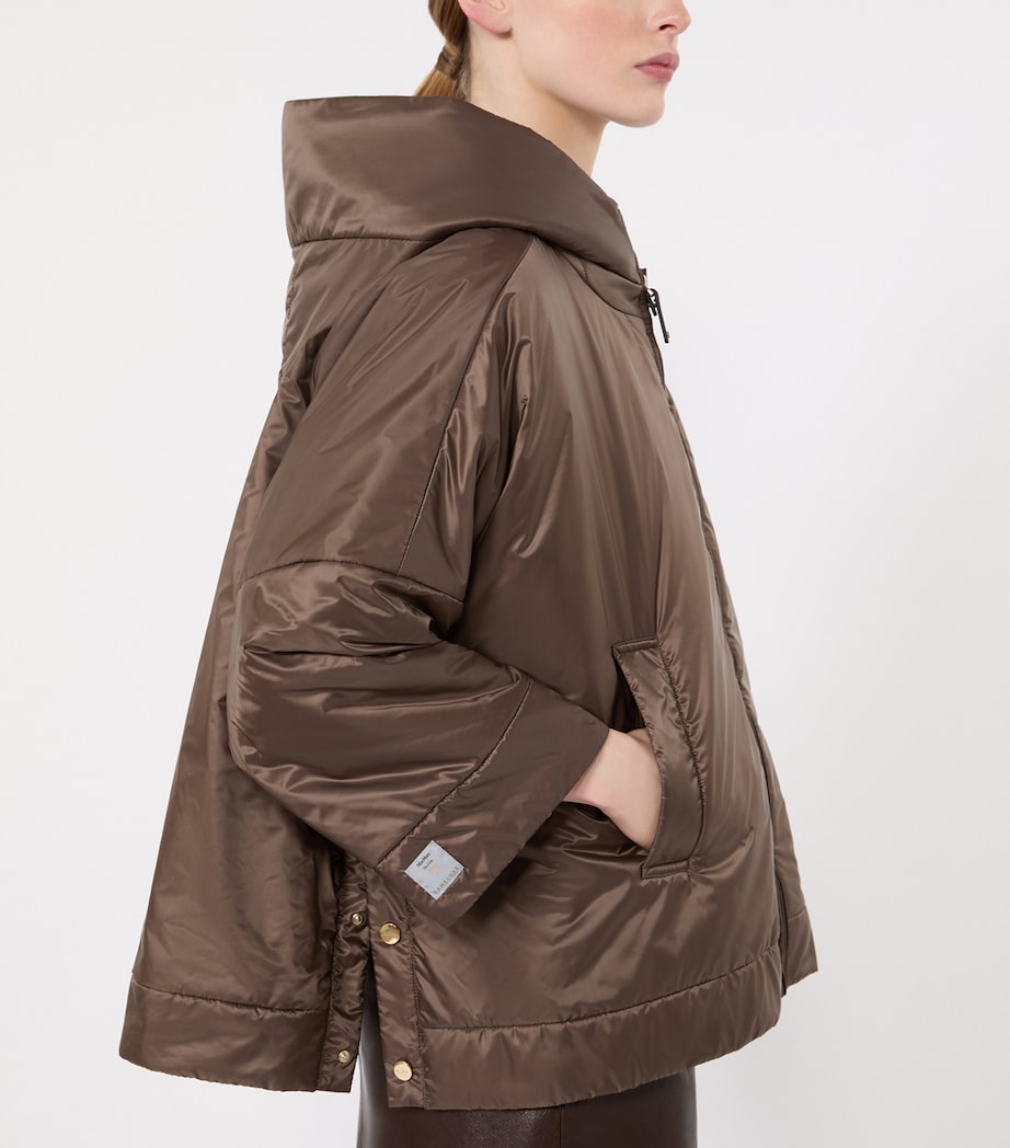 Max Mara Womens The Cube Hooded Jacket Brown Image 5