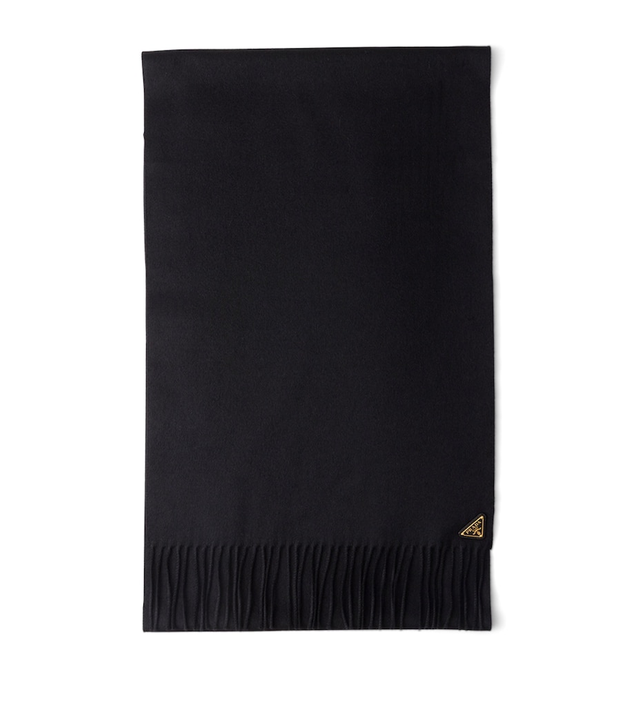 Silk-Cashmere Logo Scarf F0632 Image 1