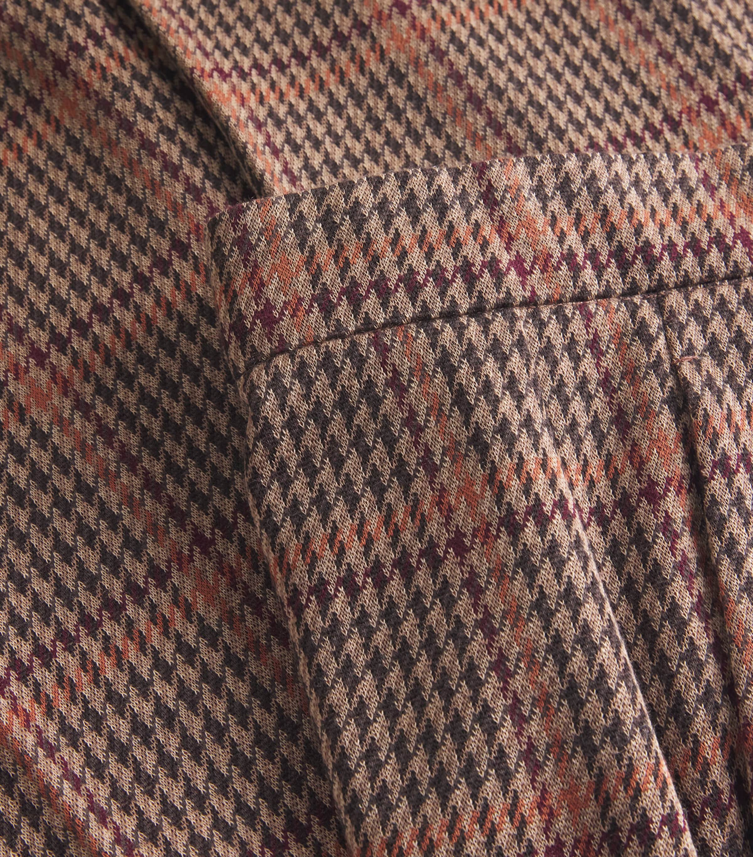 Wool-Cotton Wide-Leg Trousers MULTICOLOUR Image 5