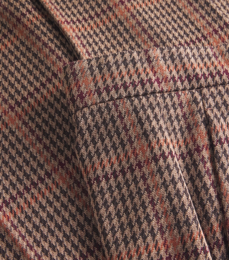 Wool-Cotton Wide-Leg Trousers MULTICOLOUR Image 5