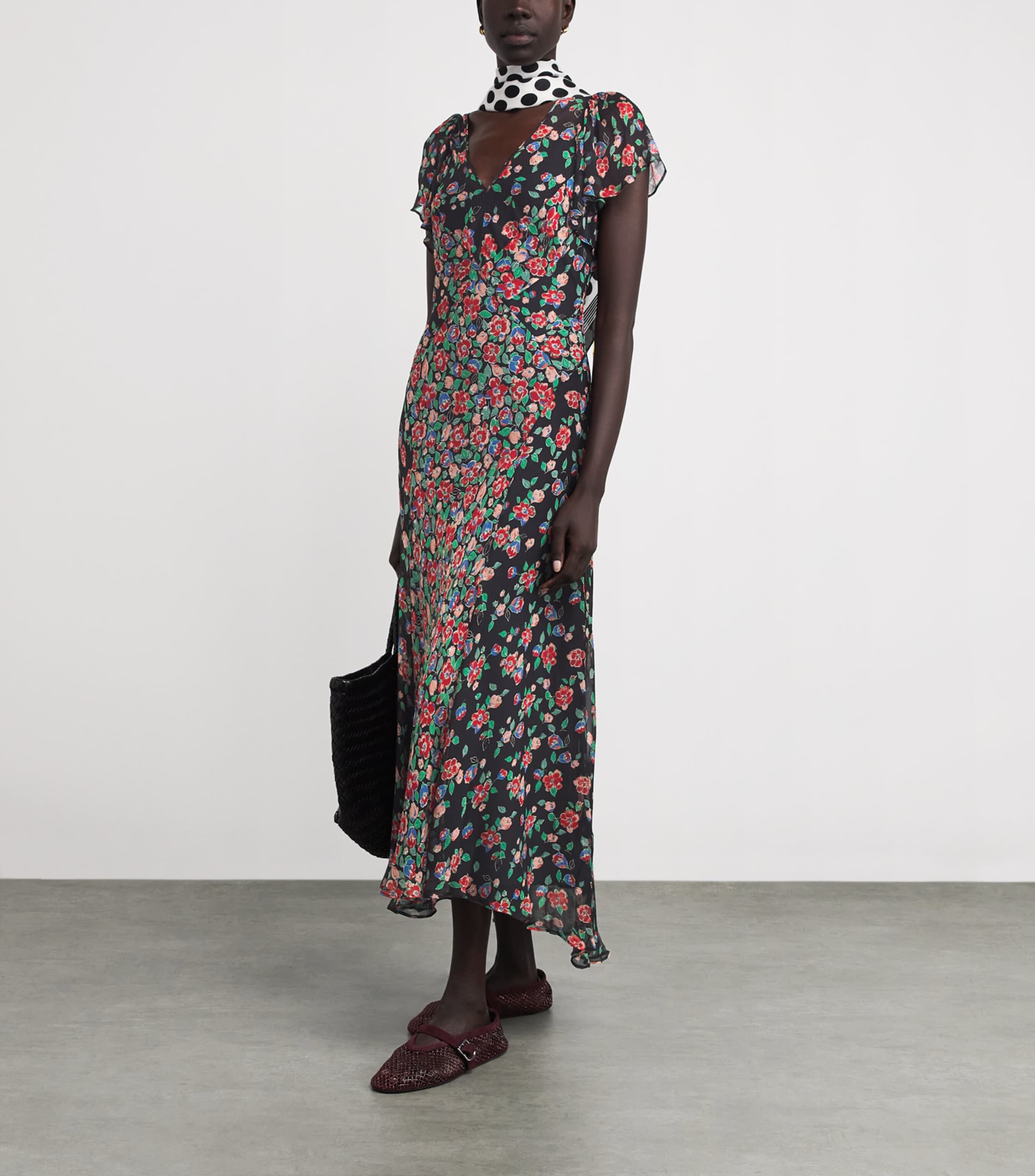 Floral Bexley Jeannie Midi Dress JEANNIE MIX CHARCL Image 2