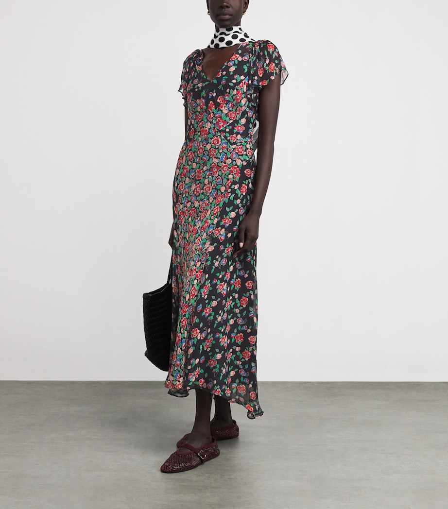 Floral Bexley Jeannie Midi Dress JEANNIE MIX CHARCL Image 2