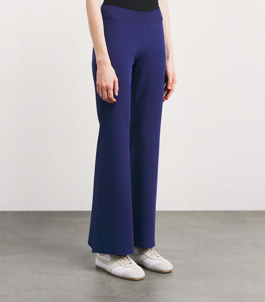 Compact Knit Flared Sweatpants 4000 NAVY Image 3