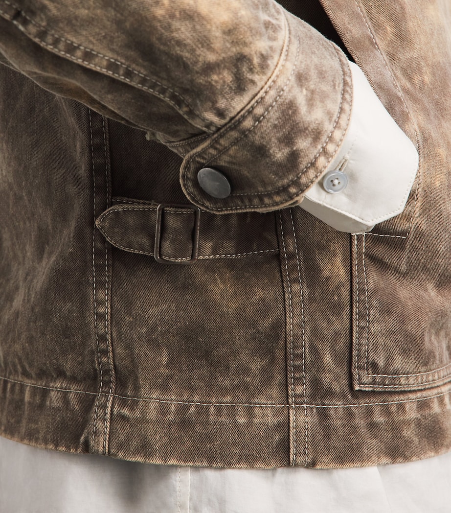 IM MEN Mens Cotton Elements Jacket Dark Beige Image 3
