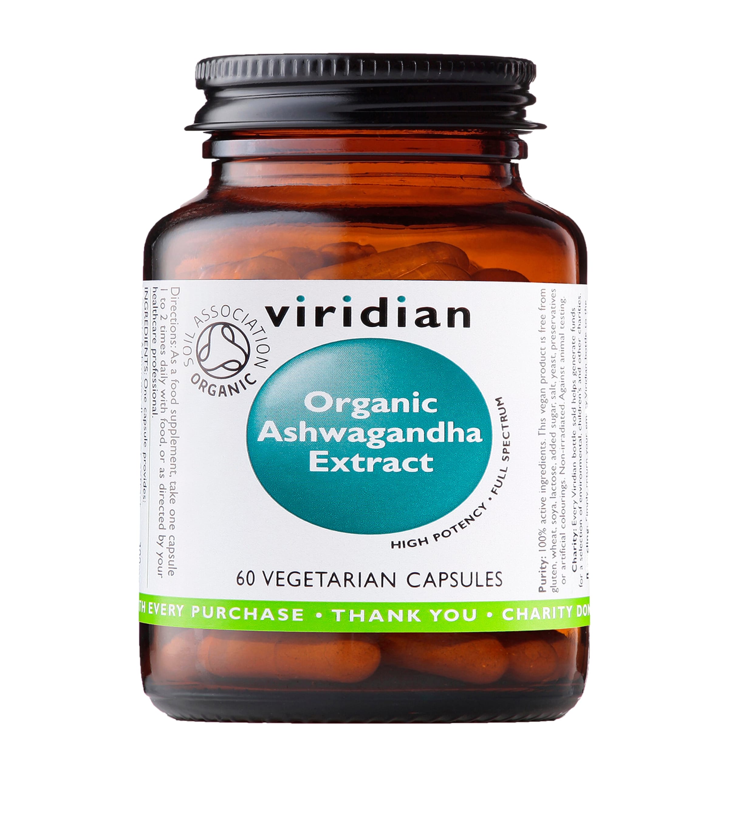 Viridian Organic Ashwagandha Extract Supplement