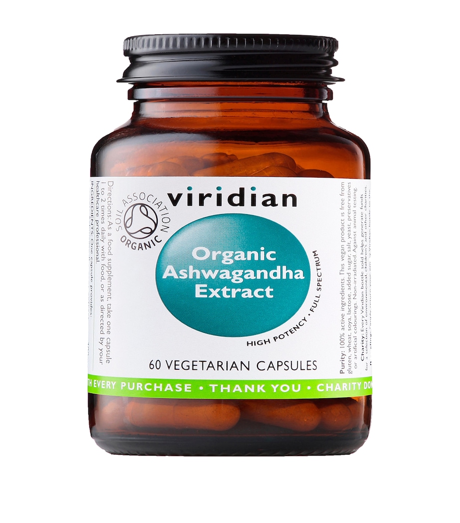 Organic Ashwagandha Extract Supplement (60 Capsules) NO COLOUR Image 1