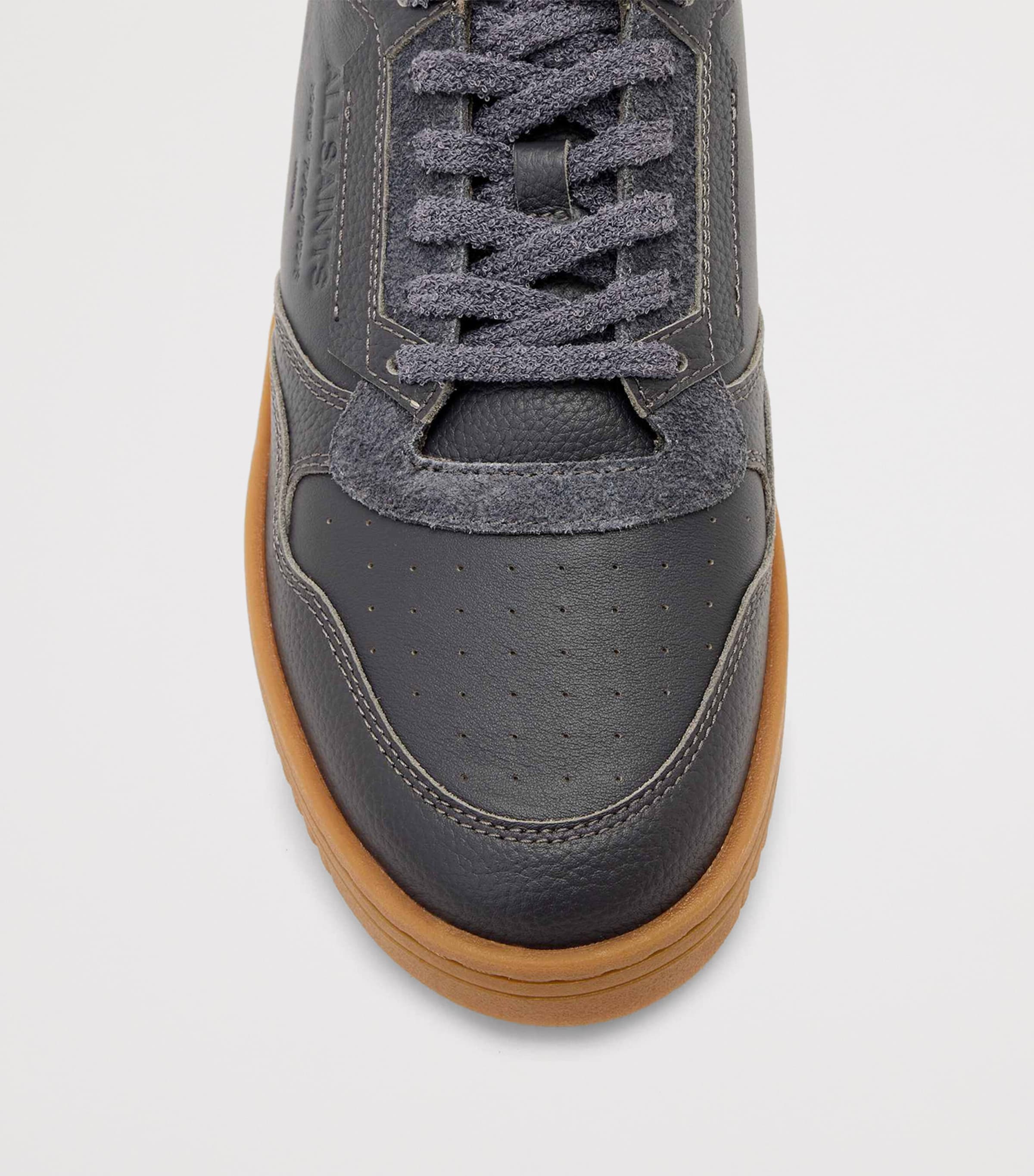 Leather Regan Sneakers CHARCOAL GREY/GUM Image 4