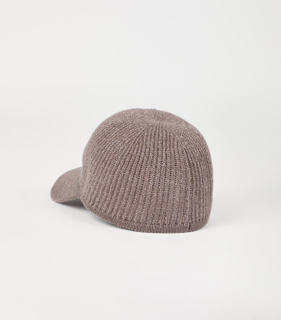 Cashmere-Blend Monili Baseball Cap CEH01 Image 3