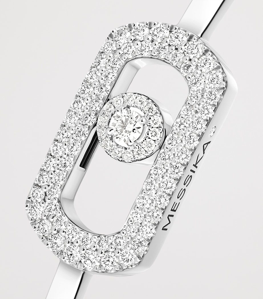 Messika So Move White Gold and Diamond Pavé Bangle (0.67ct) White Gold Image 3