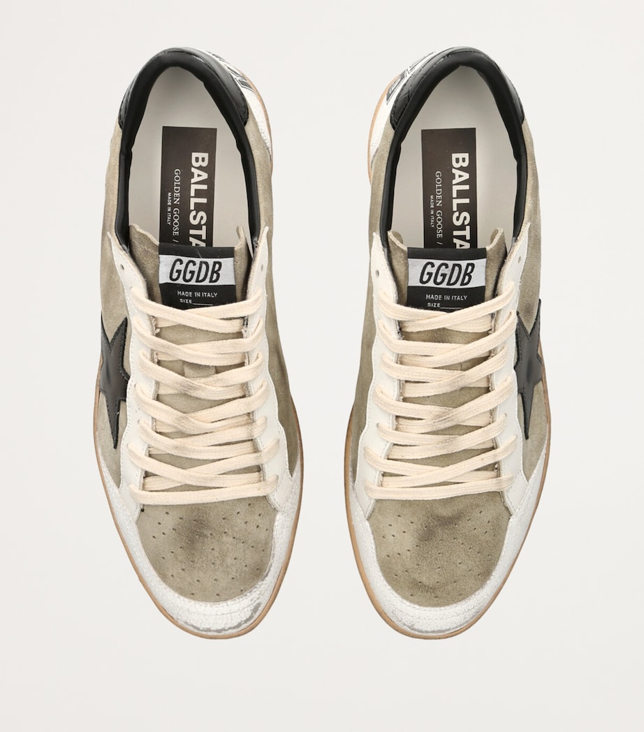 Golden Goose Leather Ball Star Sneakers Grey Mixed Image 4