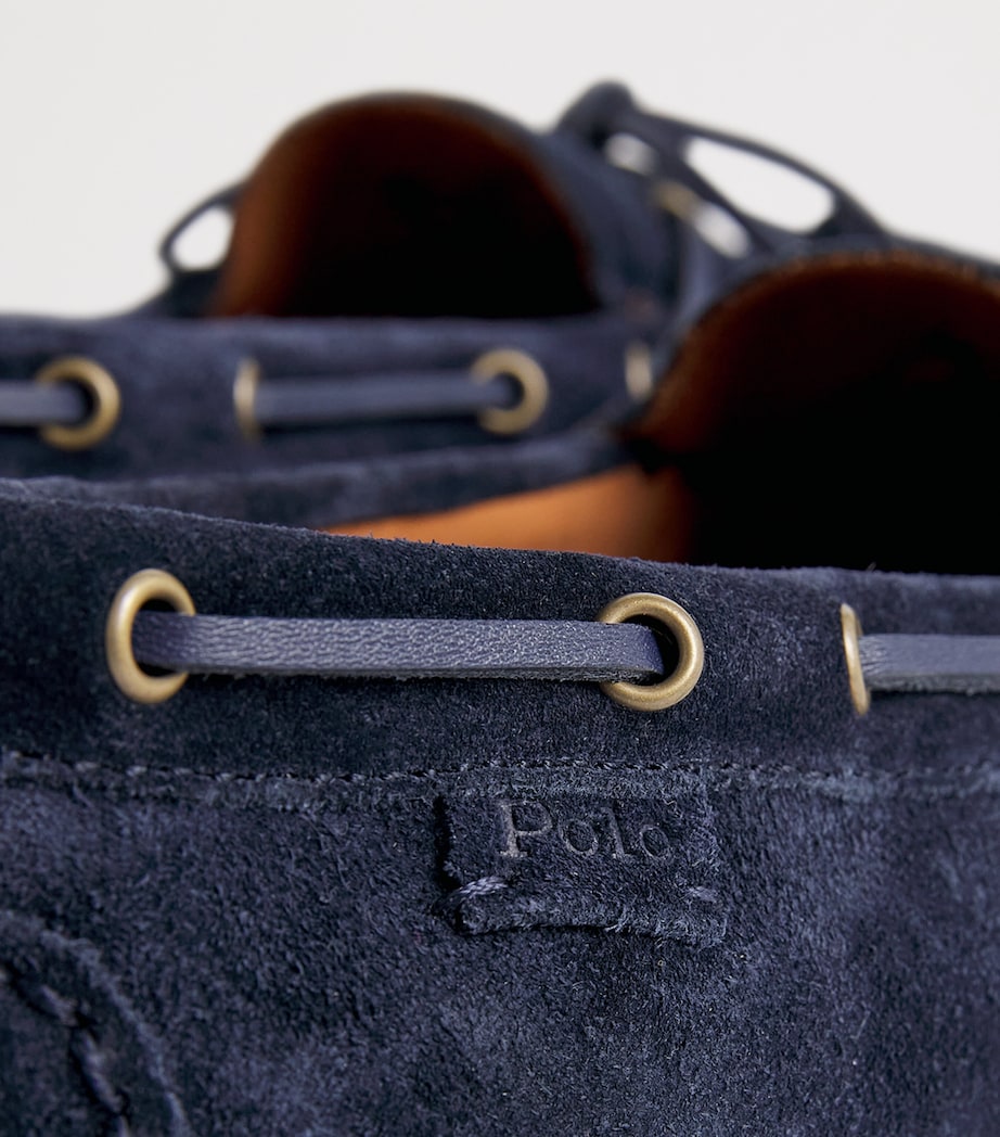 Suede Anders Driving Shoes BLUE Image 7