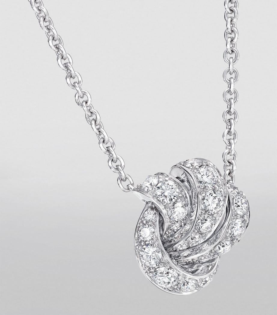 Graff White Gold and Diamond Tilda's Bow Necklace White Gold Image 4