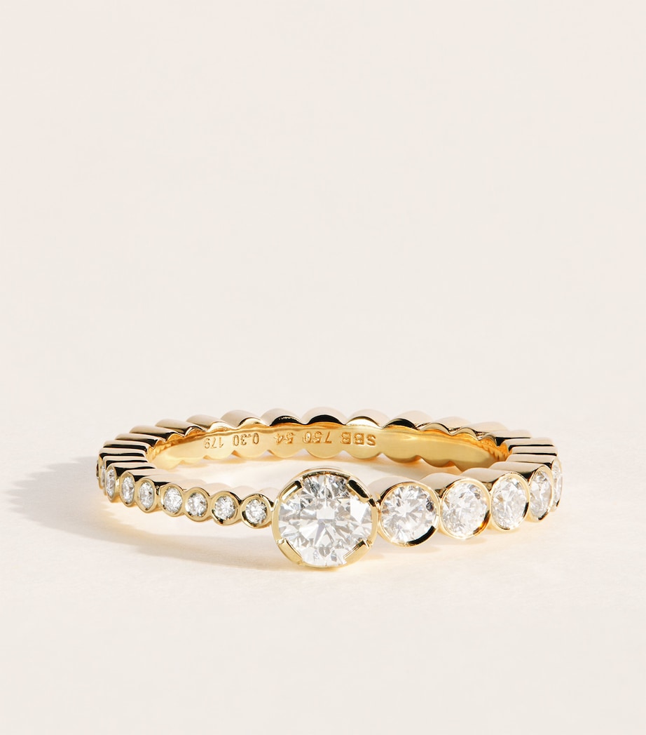 Sophie Bille Brahe Yellow Gold and Diamond Ensemble Fiancé Ring Yellow Gold Image 1